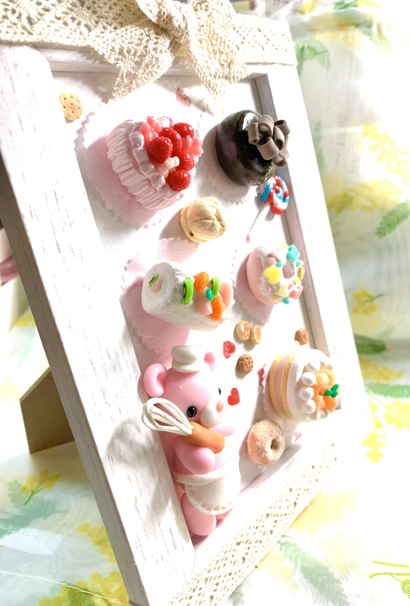 ☆クマちゃんパティシエのケーキフレーム(受注生産) 5枚目の画像