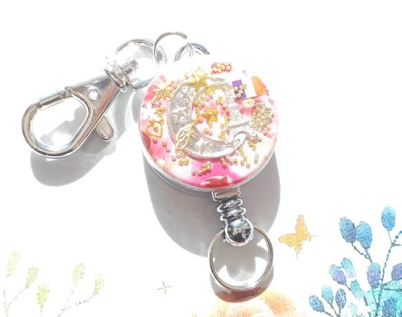 “Creema Limited” Crescent Moon &amp; Eiffel Tower Resin Reel Key 第11張的照片