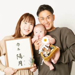 【名入れOK】赤ちゃん化粧まわし「えびすこくん」《金富士と錦鞠・黒》男の子のこどもの日・端午の節句・初節句記念撮影衣装 8枚目の画像