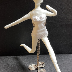 マネキン人形(マリー)スタンド付［白］ 2枚目の画像
