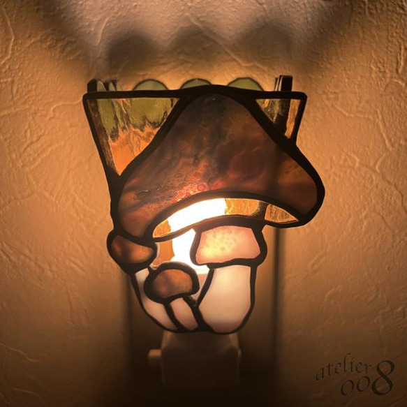 きのこのおやすみランプ（ブルー） 1枚目の画像