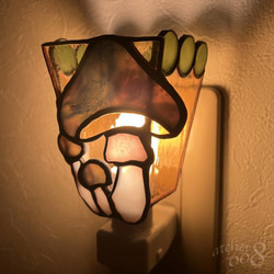 きのこのおやすみランプ（ブルー） 3枚目の画像