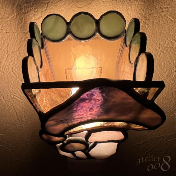 きのこのおやすみランプ（ブルー） 2枚目の画像