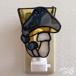 きのこのおやすみランプ（ブルー） 4枚目の画像