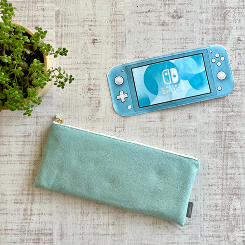 switch lite フラットポーチ ターコイズ その他ケース REBOOTEN