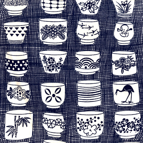 ナナ手縫いのがまぐち：茶碗ガマグチ手持ち竹口金鞄 7枚目の画像