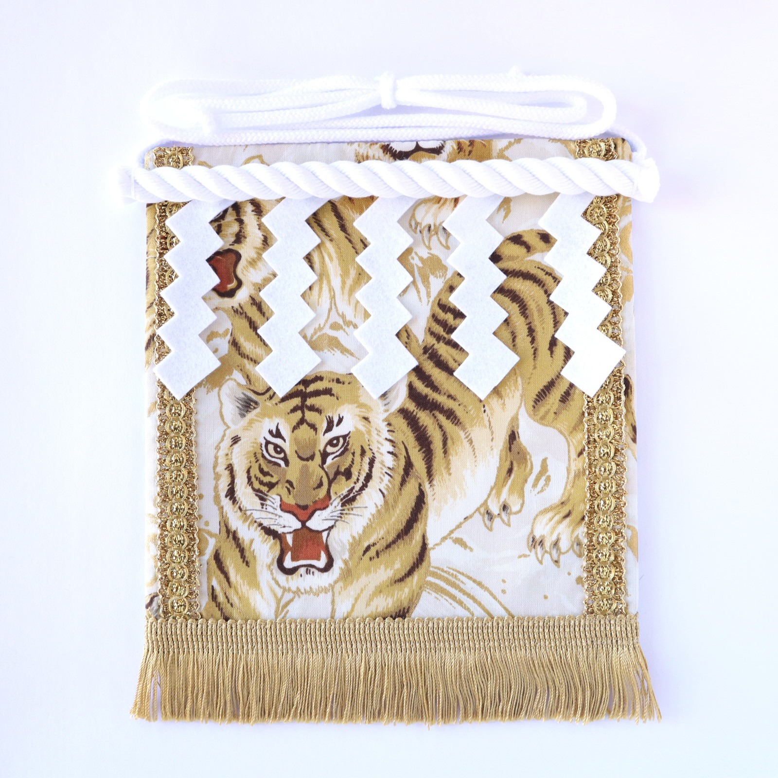 【名入れOK】赤ちゃん化粧まわし「えびすこくん」《金波の虎・白1》おうちフォト・おうちスタジオの記念撮影衣装