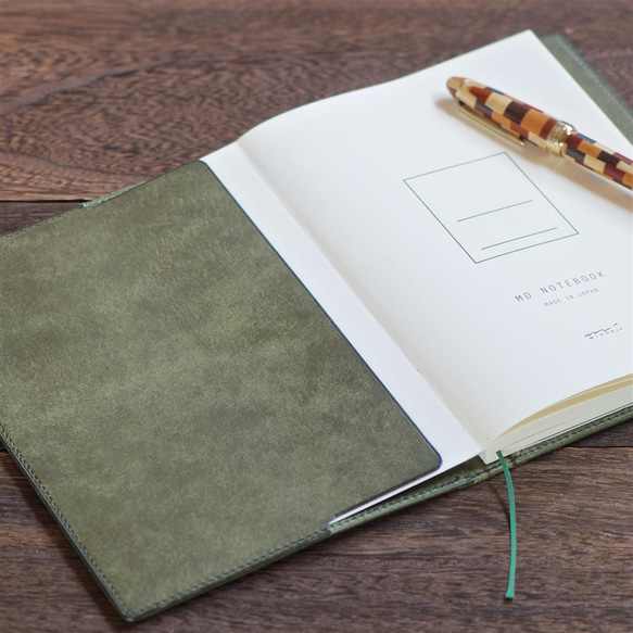 A5ノート　レザーカバー　カラーオーダー 4枚目の画像