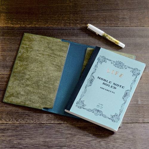 A5ノート レザーカバー カラーオーダー 手帳カバー 革小物yoshii 通販