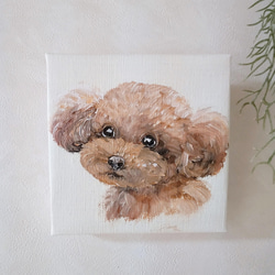 トイプードル〈 12cmキャンバス 〉 絵画 Atelier kiyomi 通販 13718822