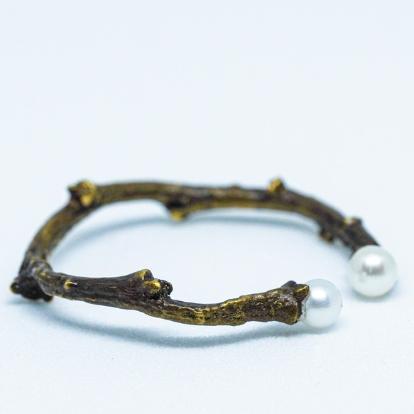 【Creema限定】Sakura Ring 6月誕生石　パール　(真珠) 2枚目の画像