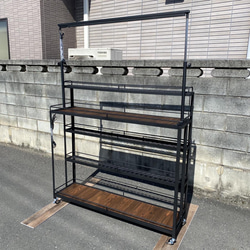 ジャスミンさくら アイアン シェルフ 1段 W1200 植物棚 fit=scale-down,w=1200