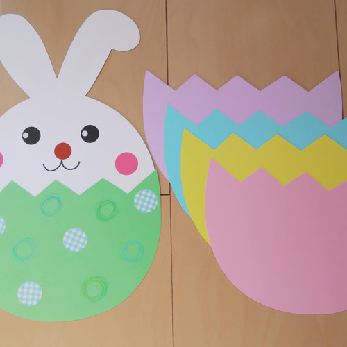 再販『イースター』うさぎ製作キット10枚セット 切り絵 はるいろ