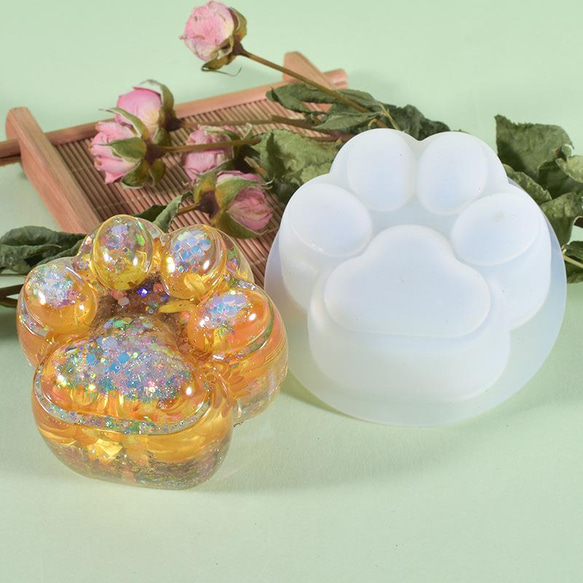 シリコンモールド　キャンドルづくり　レジン　猫の爪　大　インテリア装飾　OPP袋包装 3枚目の画像