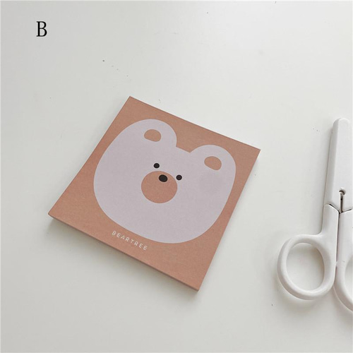 在庫清掃セール】ル 4冊セット 付箋 メモ帳 粘着なし 約200枚 韓国  