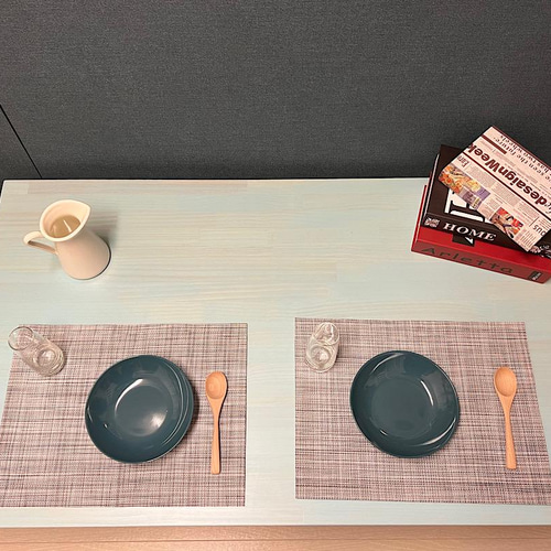 送料無料】 ローテーブル 120cm 70cm スカイブルー アンティーク