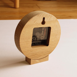 「hinoさまご注文品」楢材の置き掛け時計 3枚目の画像