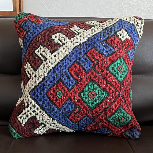 クッションカバー トルコ 手織りヴィンテージキリム 764 クッション