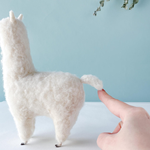 もこもこアルパカドール white 癒しのぬいぐるみ【特集掲載
