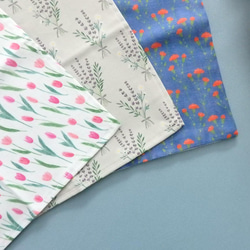 〈母の日限定〉カーネーションのハンカチとコットンハンカチ2枚boxギフト 4枚目の画像