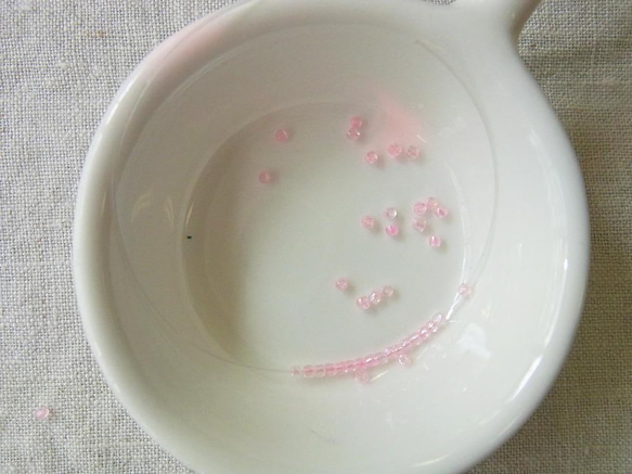 カットビーズ　ピンク×桜ピンク 3枚目の画像