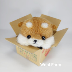 あごのせ柴犬　～Wool Farm～　羊毛フェルト 2枚目の画像