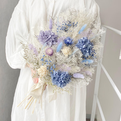 ナチュラルブーケ ナチュラルブーケL ピンクベージュホワイト ウェディング