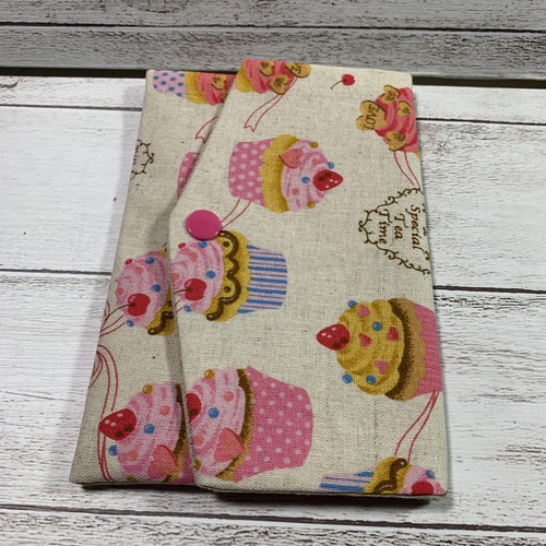 マルチケース 通帳ケース マスクケース ハンドメイド ケーキ柄 即購入 