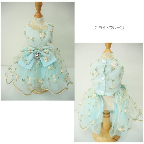 Amazon | ZUNEA 犬服 ワンピース 春夏 可愛い 女の子 花柄