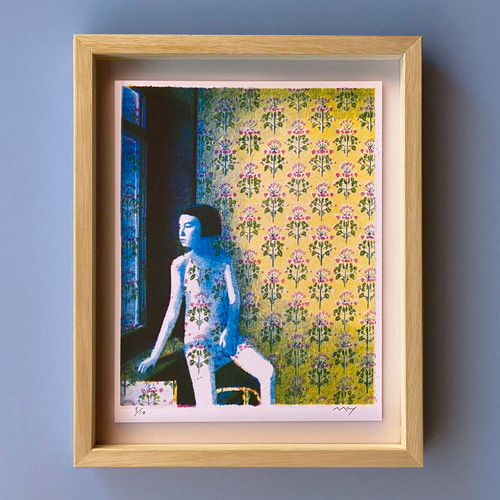 花柄の壁紙の部屋 絵画 Mayumi Tsuzuki 通販 13721604｜Creema