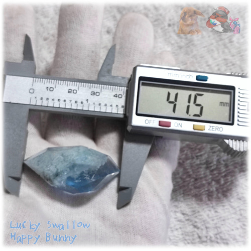 大きな青い宝石♪ 秘蔵品 宝石質 特殊希少カラー ブルーフローライト