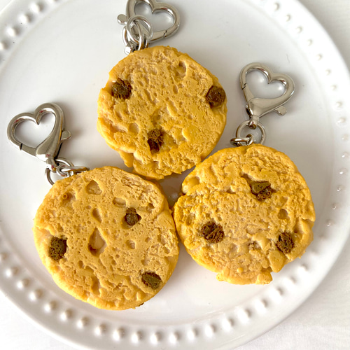 ♡ チョコチップクッキー 食品サンプル カラビナ キーホルダー