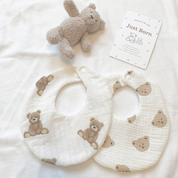 ドット柄もくもくスタイ スタイ・よだれかけ bebe mignon 通販