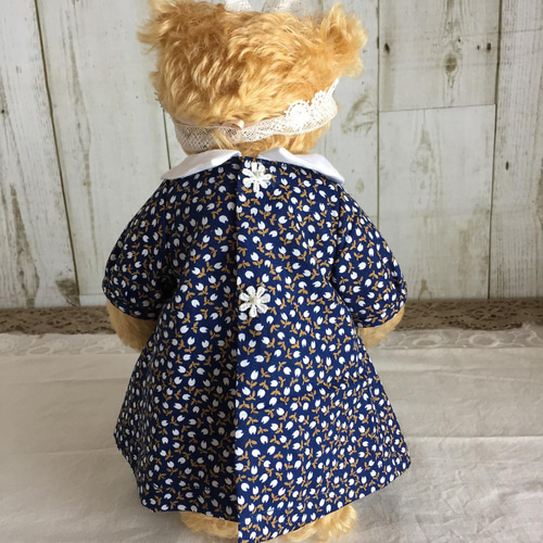 テディベアのお洋服【Mサイズ】 小花プリントワンピース テディベアのお洋服【Mサイズ】 小花プリントワンピース