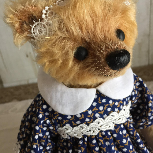 テディベアのお洋服【Mサイズ】 小花プリントワンピース テディベアのお洋服【Mサイズ】 小花プリントワンピース