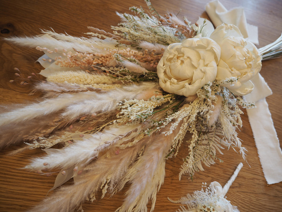 ウェディングブーケ　ブートニアセット✿ R1262397537(9750円)