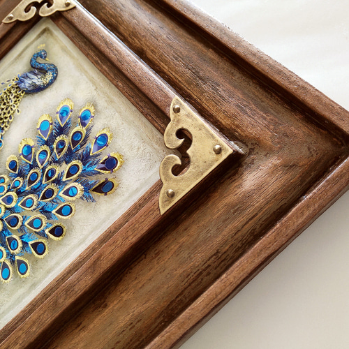 孔雀」縁起物 額アート その他アート Gallery Lien 通販 13722227