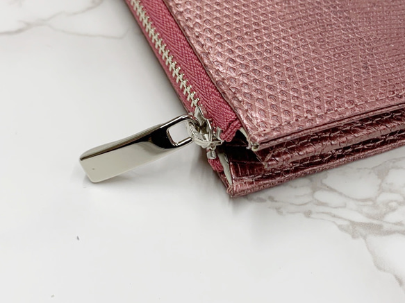 日本製　上質リザード　薄型　長財布　ロングウォレット　財布　トカゲ革　L型ファスナー　エキゾチックレザー C1594976460(12155円)