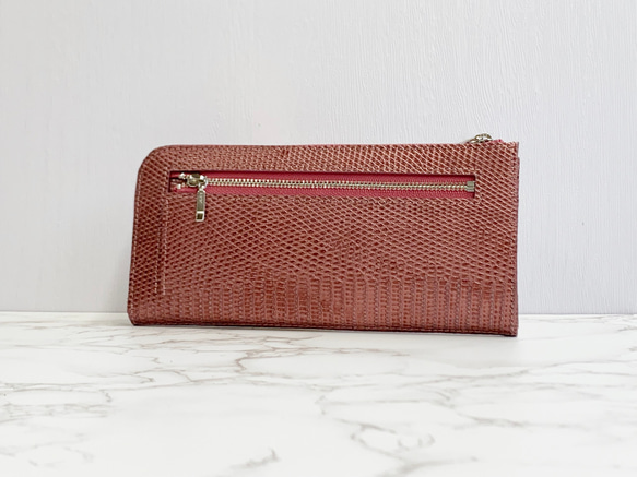 日本製　上質リザード　薄型　長財布　ロングウォレット　財布　トカゲ革　L型ファスナー　エキゾチックレザー C1594976460(12155円)