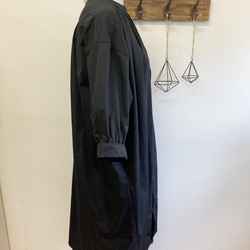 促銷價 成人連衣裙❤️ 縮褶四分之三袖襯衫連衣裙 黑色（尺碼不限 LL） 第18張的照片