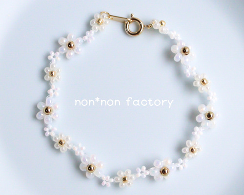 大人気》ビーズブレスレット ✧ ウェディング (ピュアホワイト