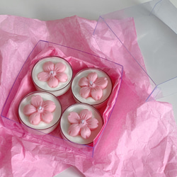 Sakura tealight candle ~ さくらティーライトキャンドル 1枚目の画像