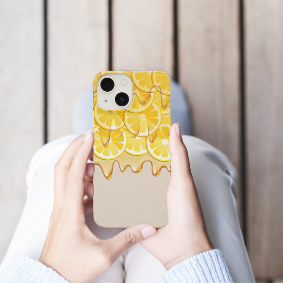 iPhone Android はちみつレモンの選べるスマホケース 強化ガラス・グリップ・バンパー・カード収納・ストラップ 2枚目の画像