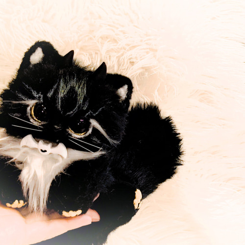 amadeus kitten】アートドール デビルキティ 黒 ぬいぐるみ