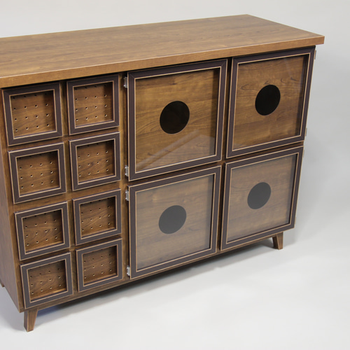 TRUCK FURNITURE希少初期サイドボードキャビネットターンテーブル台