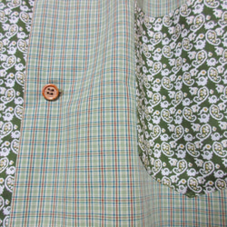 チェックとペイズリーのパターンシャツ　ブラウス　メンズ　レディース 10枚目の画像