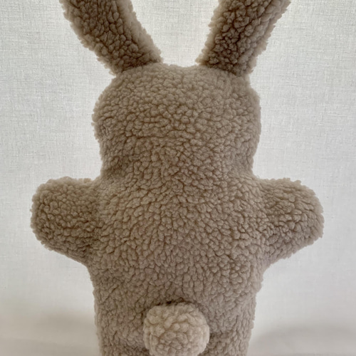 もこもこ うさぎのぬいぐるみ Mサイズ ベージュ ぬいぐるみ めぐ