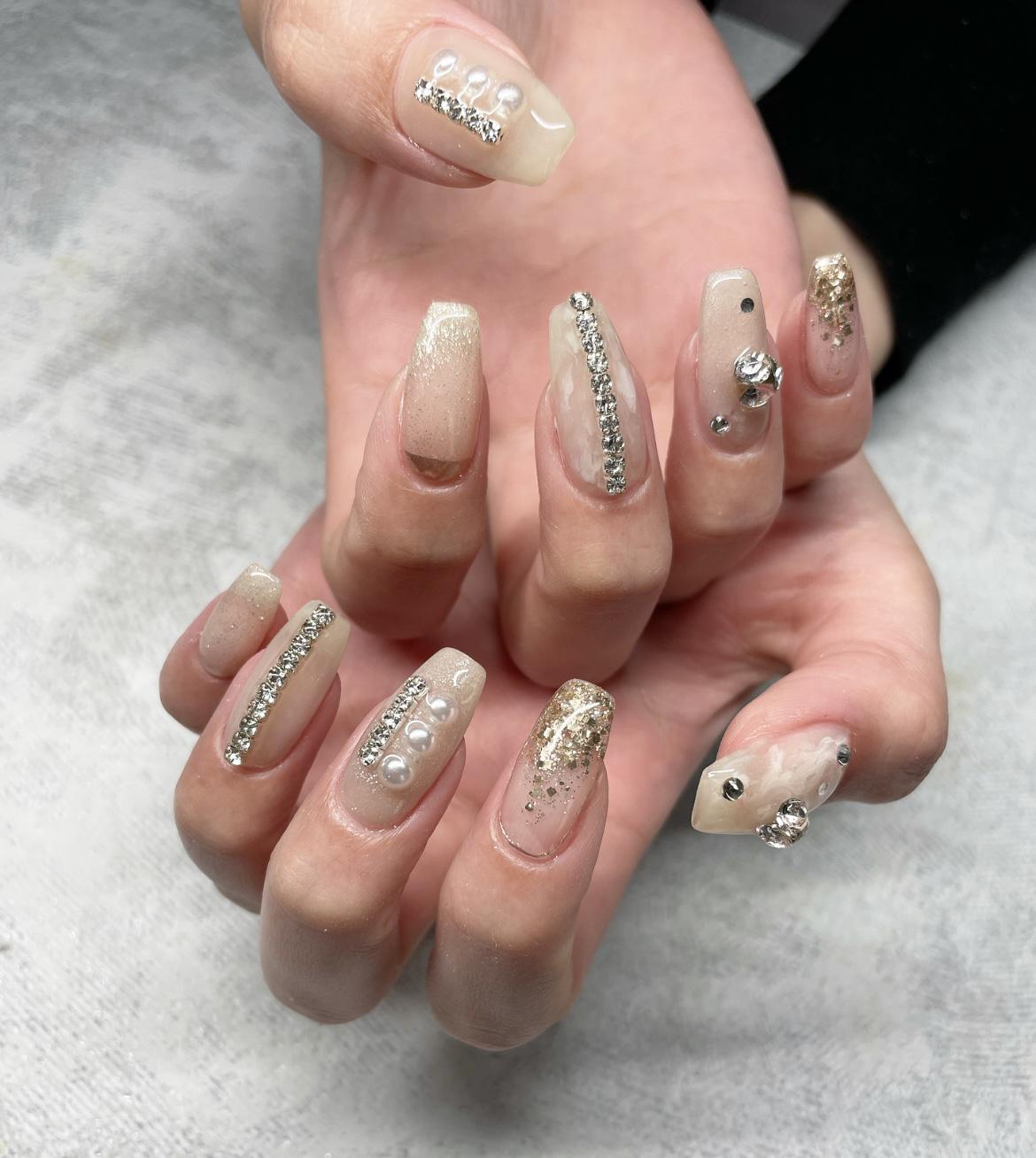 ネイルチップ ワンホンネイルチップ Qoo10] 即日発送 ワンホンネイルチップ ネイルチ