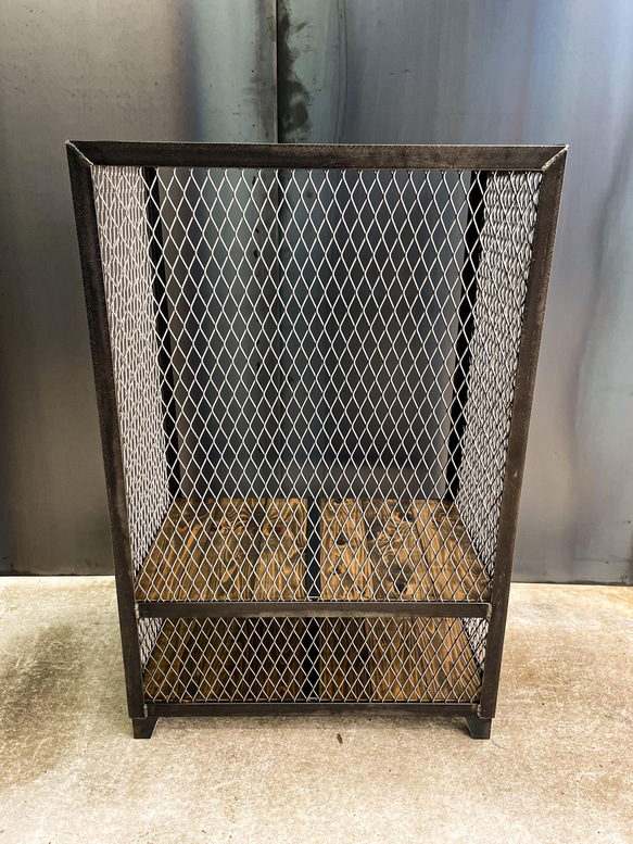 アイアン薪ラック　ファイヤーサイドログラック　薪ストッカー　薪棚き　ログホルダー　暖炉 