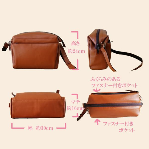 合皮 ハンドバッグ＆ショルダーバッグ セット ワイヤー型ショルダーバッグ「ボックス」 合皮 ハンドメイド